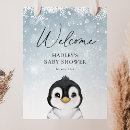 Search for penguin posters welcome signs