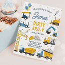 Search for construction 3rd birthday invitations Dump truck party