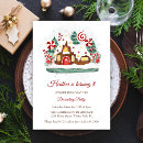 Search for gingerbread house birthday invitations Watercolor