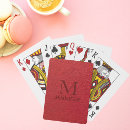Search for textured playing cards Monogrammed