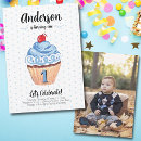 Search for pattern 1st birthday invitations Blue