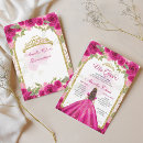 Search for magenta and gold invitations For her