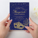 Search for navy blue masquerade party invitations Daughter