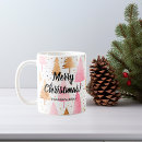 Search for pink christmas tree mugs Gold