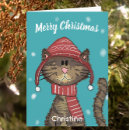 Search for cute cartoon cat cards Festive