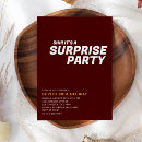 Search for red surprise party invitations Simple