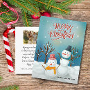 Search for snowman painting postcards Merry christmas