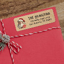 Search for cute santa claus return address labels Retro