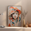 Search for abstract woman art posters Illustration