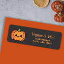 Search for cute pumpkin return address labels Autumn