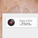Search for music record return address labels Retro