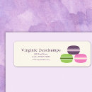 Search for french macarons return address labels Bakery