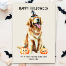 Search for golden retriever halloween cards Cute halloween dog