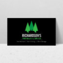 Search for green and black business cards Tree service