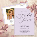 Search for mauve bridal shower invitations Purple