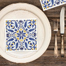 Search for spanish napkins Blue and yellow