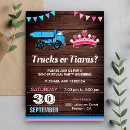 Search for truck gender reveal invitations Boy or girl