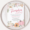 Search for little pumpkin baby shower invitations Floral