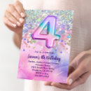 Search for 4th party invitations Pink purple