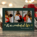 Search for wonderful life christmas cards Gold