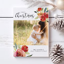 Search for watercolor floral christmas cards Simple modern