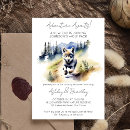 Search for wolf baby shower invitations Watercolor