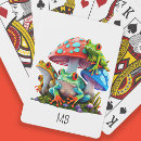 Search for frog cartoon playing cards Green