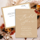 Search for beige bridal shower invitations Elegant