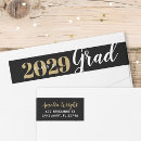 Search for black graduation return address labels Elegant