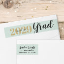 Search for mint and gold return address labels Classy