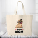 Search for pug tote bags puppy