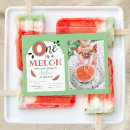 Search for one in a melon invitations Red and green
