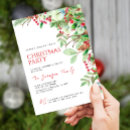 Search for evergreen christmas invitations Watercolor
