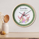 Search for teapot clocks Floral