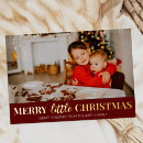 Search for merry little christmas cards Red