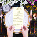Search for vintage wedding menus Ornate