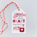 Search for red heart gift tags Classroom valentines