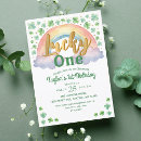 Search for four leaf clover invitations Rainbow