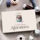Search for alterative business cards Sewing alterations