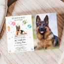 Search for german shepherd birthday invitations Lets pawty