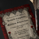Search for vintage gothic wedding invitations Dark romance