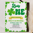 Search for march birthday invitations Lucky one