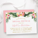 Search for tropical floral bridal shower invitations Modern