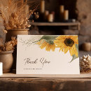 Search for fall sunflowers wedding thank you cards Country