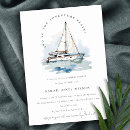 Search for yacht bridal shower invitations Watercolor