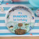 Search for fish birthday plates O fish ally
