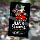 Search for red truck business cards Junk removal