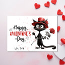 Search for cute cat valentines day cards Red hearts