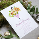 Search for umbrella bridal shower invitations Watercolor