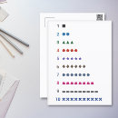 Search for mathematical postcards For kids